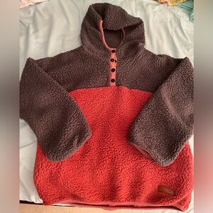 Simply Southern teddy bear fleece pullover hoodie